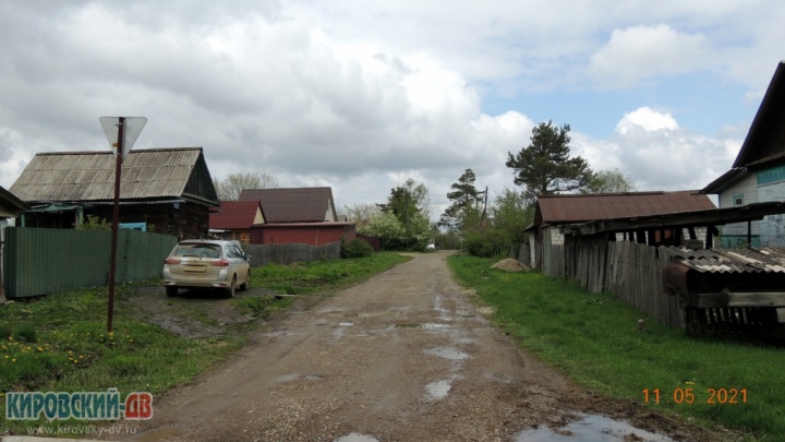 Улица Павлика Морозова в посёлке Кировский