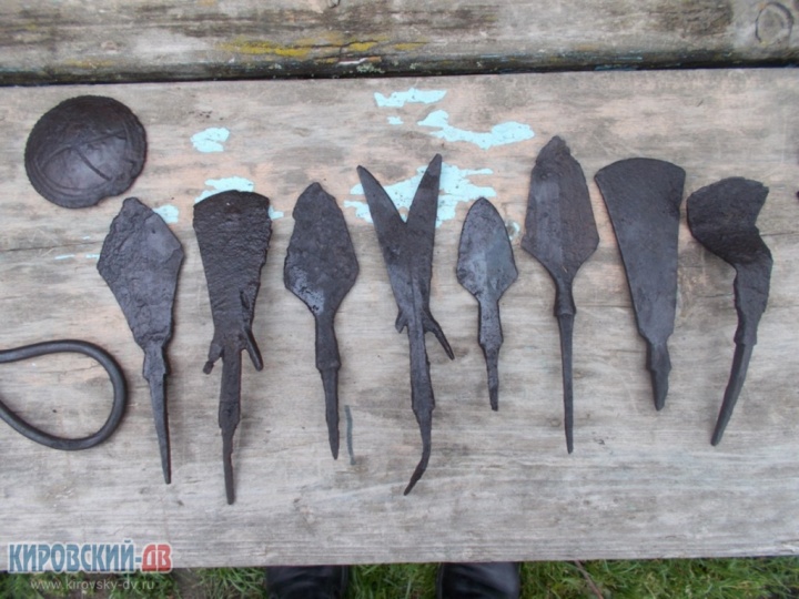 Артефакты, найденные местными жителями на городище Межгорье