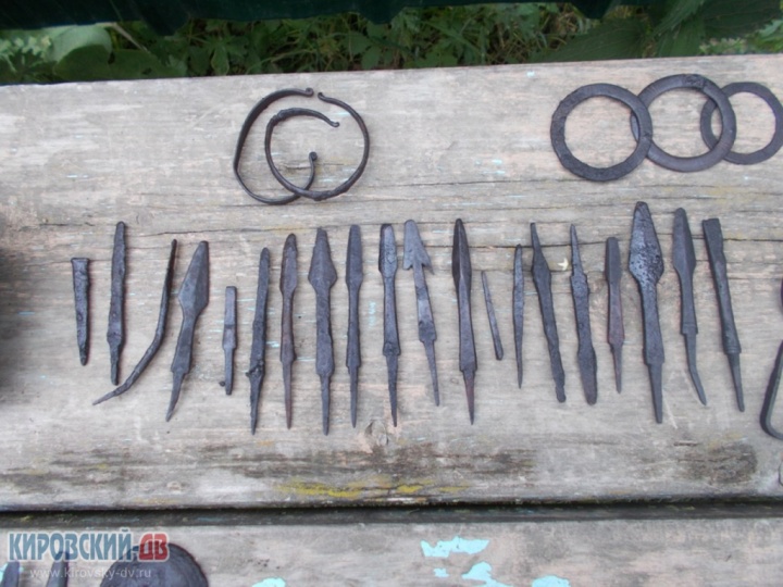 Артефакты, найденные местными жителями на городище Межгорье