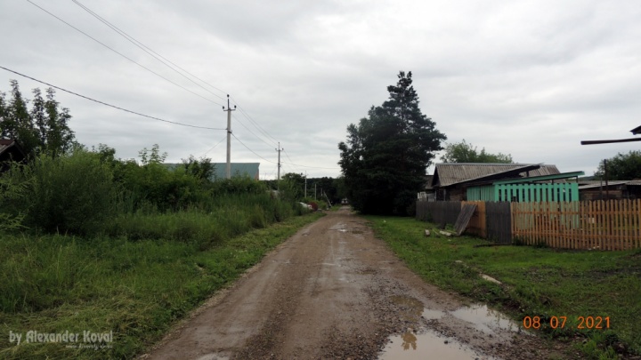 Восточная улица в посёлке Кировский