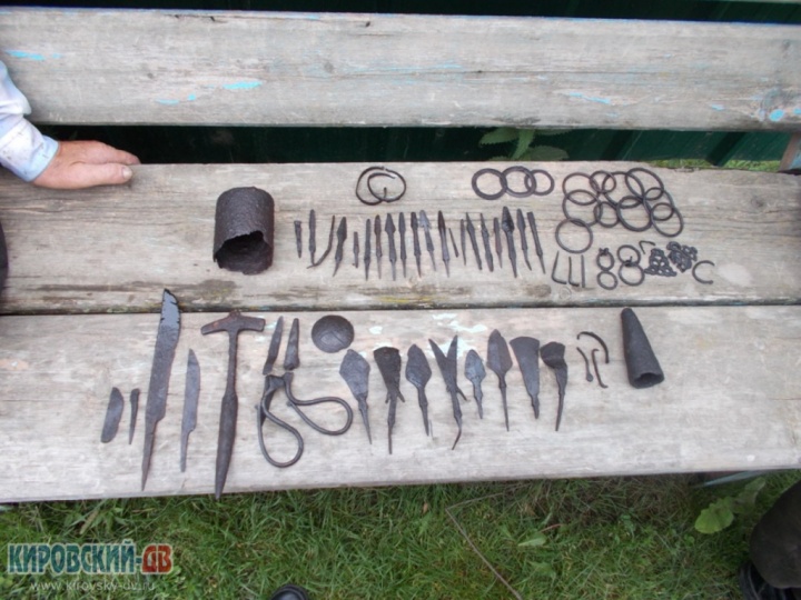Артефакты, найденные местными жителями на городище Межгорье