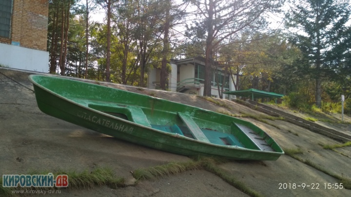 Лодка спасательная в кп. Горные Ключи
