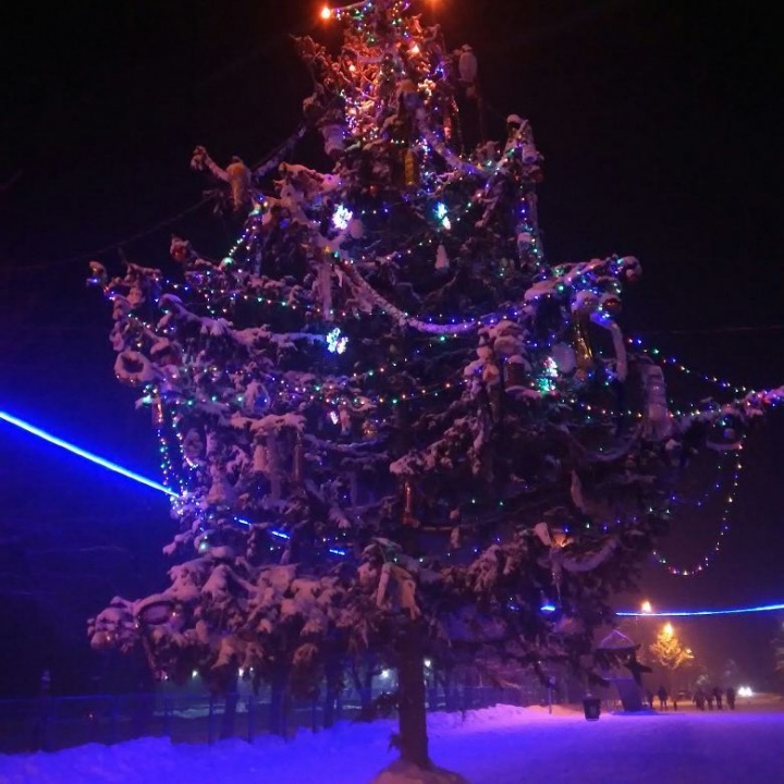 Ёлка установлена к встрече 2018 года Ёлка установлена к встрече 2018 года