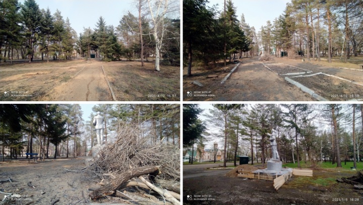 Реставрация сквера Ленина - 2021 Реставрация сквера Ленина - 2021